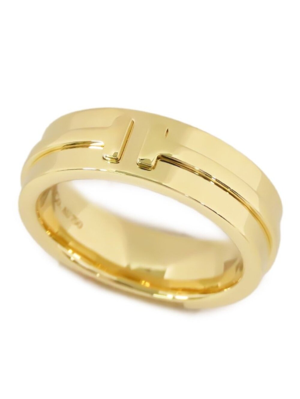 Tiffany & Co T Wide Ring Yellow Gold 18k